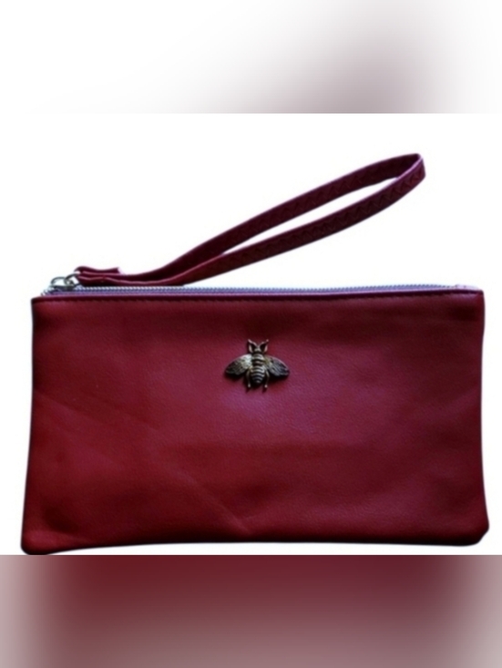 No brand Handbags - Wine Red Bumble Bee Wristlet/Clutch